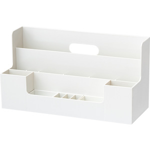 Desktop <b>Storage</b> Organizer With Compartments Multi Layer Plastic Handheld Rack For Makeup <b>Tools</b> Cosmetics Skincare Products - Product Image 1