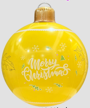 Boule de Noël jaune