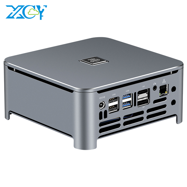 XCY Mini PC In-telCore I9 9880H 8-Cores 2*DDR4 M.2 SSD DP 4K 60fps USB Type-C WiFi HTPC