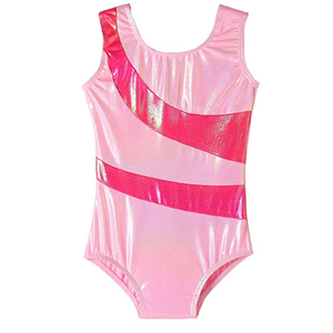 250g Lycra Tissu Coupe Haute Dos Nu Vêtements de Danse Fille Scène Métallique Enfants <span class=keywords><strong>Gymnastique</strong></span> Justaucorps - Product Image 3