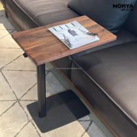 Table basse NORYA de luxe en bois de noyer, réglable en hauteur, table d'appoint moderne relevable pour petits espaces, meubles en bois de noyer