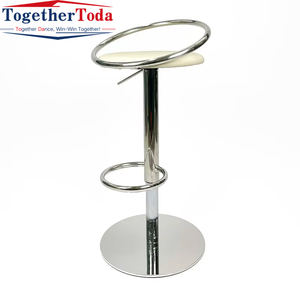 Sillas de Barra Modernas, Sencillas, de Alta Calidad, Negras, Ajustables, Giratorias, de Acero Inoxidable, para Hogar, Bar, Centro Comercial, Cafetería, Cocina, Restaurante - Product Image 5