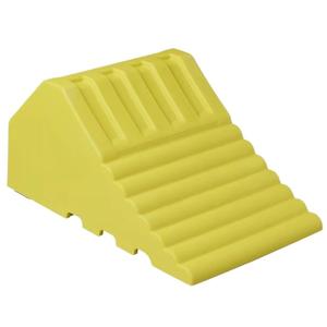 Hotsales HDPE Support En Acier WheelChock En Plastique Camion Remorque De Voiture <span class=keywords><strong>Cale</strong></span> De Roue Stopper avec Support En Métal - Product Image 1