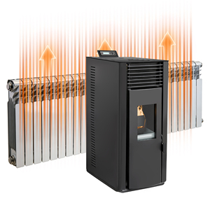 PANSEE 12.2kw Chaudière à granulés moderne haute efficacité, contrôlée par WiFi, autonome, pour usage intérieur en villa et cuisine, à granulés de <span class=keywords><strong>bois</strong></span> - Product Image 4