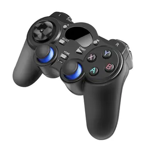 थोक जॉयस्टिक एनालॉग ps2-गर्म बेच 2.4G यूएसबी वायरलेस पीसी गेमिंग नियंत्रक जॉयस्टिक के लिए Doubleshock टर्बो और ट्रिगर बटन के साथ एंड्रॉयड PS3 टीवी बॉक्स