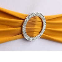 Vente chaude Spandex Or rose Stretch Arcs Élastique Chaise Couverture Chaise Ceintures pour Décorations De Fête De Mariage Chaise