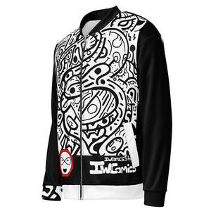 Chaqueta Bomber Unisex IMPOSSIBLE, Reversible, Estilo Vintage, Bordado Chenille, Cierre de Cremallera, Talla XS, Fabricada en PU y Spandex, de una Sola Pieza - Product Image 3