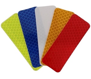 Reflector de remolque impermeable, pegatina de visibilidad, rojo/blanco/amarillo, advertencia de precaución de seguridad, Pegatina autoadhesiva para remolque - Product Image 1