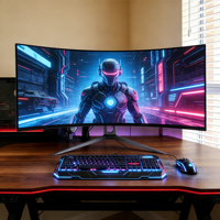 Moniteurs de jeu personnalisés Rebekah Factory OEM ODM, moniteur de jeu incurvé sans cadre 27/34 pouces, taux de rafraîchissement élevé, moniteur d'ordinateur PC