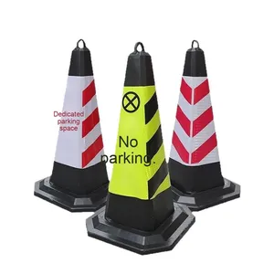 주차 없음 반사 등급 3m 교통 콘 내후성 도로 안전 바리케이드 Shenghebao 모델 A08 아이스크림 경고 - Product Image 5
