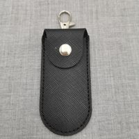 Funda Protectora de Cuero Genuino para Memoria USB de 4 Pulgadas, con Patrón Estampado en Caliente, Personalizable