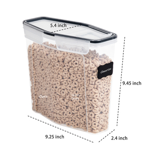 Kitchen 4L Extra large tall big capacity saver stackable organizer bins airtight cereal food storage container For Pantry