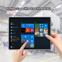 Pc de calcul capacitif industriel étanche lcd industri j1900 core i3 i5 i7 ip65 pc industriel tactile