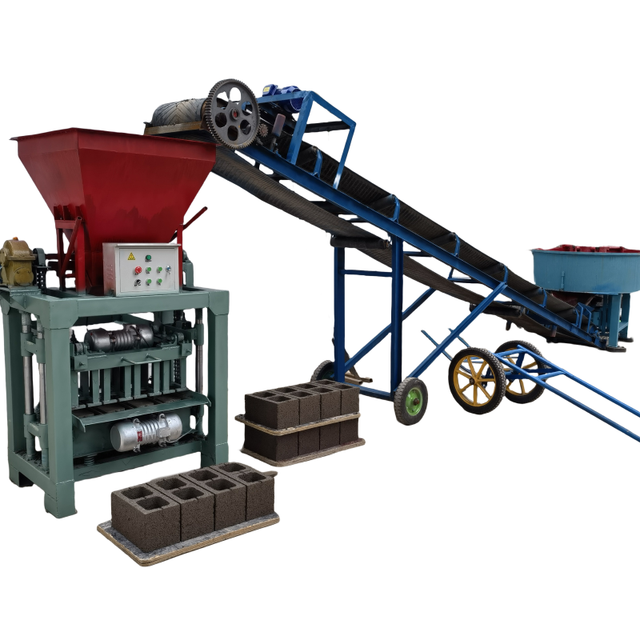 Mini Brick Block Make Machine Hopper Type Cement Block Making Machine Machinery Production Line