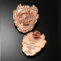 Broche en métal gravée par le fabricant, logo personnalisé, épinglette pour chemise, vêtement, accessoire vestimentaire