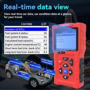 Lecteur de codes OBD2 pour voiture T300 Pro, outil de diagnostic 2 en 1 avec garantie d'un an, test de batterie 12V - Product Image 5