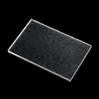 Panneaux acryliques texturés personnalisés avec motif ondulé transparent en relief pour la décoration intérieure
