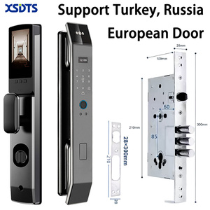 DF14XF85 Bekerja dengan Tuya Smart Video Intercom Pengenal Wajah 3D Kunci Pintar Biometrik Sidik Jari dengan Penyimpanan Cloud6085Mortise - Product Image 6