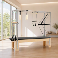 Reformer de Pilates Cadillac de Madera de Arce con Trapecio y Logotipo Personalizado para Uso en Estudio de Yoga y Pilates