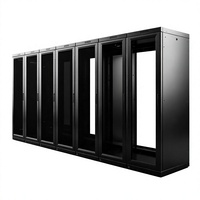 Armoire de serveur 19 pouces, coffret réseau sur pied pour le stockage de commutateurs de centre de données, équipement informatique en tôle sur mesure