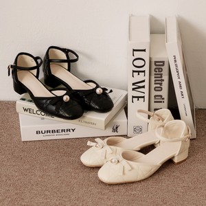 Zapatos de Tacón Bajo con Cordones y Adornos de Perlas, Estilo Mary Jane, Tacón de 3 cm, Suela Antideslizante, Forro Acolchado en el Talón para Mayor Comodidad - Product Image 6