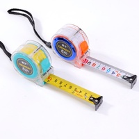 Ruban à mesurer rétractable DEWEN de 5 mètres avec coque transparente, impression de logo personnalisée sur la lame, ruban à mesurer en acier avec bouton d'arrêt