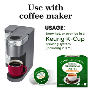 OEM miễn dịch hỗ trợ cà phê vỏ vừa rang Chaga Thổ Nhĩ Kỳ đuôi Probiotic nấm cà phê k ly - Product Image 2