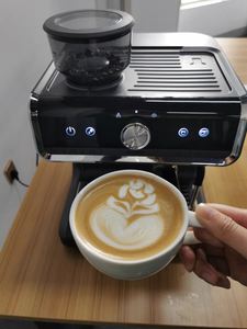 <span class=keywords><strong>Cafetera</strong></span> Espresso Eléctrica Comercial Multifuncional con Molinillo, <span class=keywords><strong>Acero</strong></span> <span class=keywords><strong>Inoxidable</strong></span>, 15 Bares de Presión, para Uso en Automóviles y Hoteles - Product Image 2