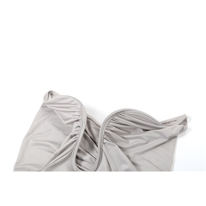 Gaun Maxi Kasual Poliester Tanpa Tali, Tanpa Lengan, Warna Solid Polos, Seksi, Berlubang, Panjang, Model Terbaru Musim Panas untuk Wanita - Product Image 6