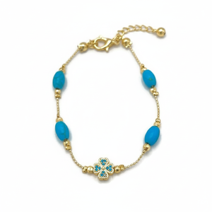 Bracelet œil maléfique perlé fin - Product Image 2