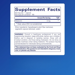 Cápsulas Blandas de Melatonina Natural ODM/OEM 5mg/10mg, Ayuda para Dormir de Acción Rápida, No Causa Hábito, Certificadas para el Sueño - Product Image 2