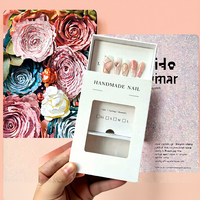 Boîte d'emballage de luxe élégante en carton blanc écologique avec logo personnalisé imprimé et pelliculage mat pour vernis à ongles et huiles