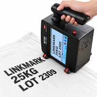 Imprimante à jet d'encre portable de 100 mm, machine de codage à jet d'encre, codeur portable pour la date, le numéro de lot sur les cartons et les bouteilles