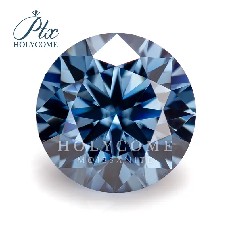 Royal blue vvs1 alta qualidade corte redondo, 3mm, solto, pedra preciosa, fábrica, para joias finas, anéis, brinco, colar, atacado