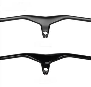 Guidon de Cycle noir mat/brillant haut de gamme guidon intégré de vélo <span class=keywords><strong>vtt</strong></span> en Fiber de <span class=keywords><strong>carbone</strong></span> pour <span class=keywords><strong>VTT</strong></span> - Product Image 1