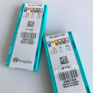 Insertos Triangulares de Carburo de Tungsteno CNC Taegutecs TNMG 160408 FG CT3000, Hoja de 20 mm, Grosor de 1.5 mm, Orificio de 17 mm, Profundidad Máxima de Ranura de 17 mm, OEM - Product Image 5