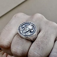 Nouvelle bague punk pour homme, très vendue à l'international, cadeau exquis, mode européenne et américaine, bague personnalisée