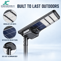 Lampadaire solaire LED intégré en aluminium moulé sous pression pour extérieur, lampe de route OEM ODM personnalisée