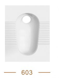 Inodoro Sanitario Moderno <span class=keywords><strong>de</strong></span> Gran Diámetro, Fabricado a Alta Temperatura, con Descarga Angular <span class=keywords><strong>de</strong></span> Chorro, Fácil <span class=keywords><strong>de</strong></span> Limpiar, para Baños Públicos, Tipo Turco (Squat <span class=keywords><strong>Pan</strong></span>) - Product Image 1