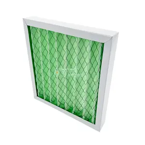 Dust Panel Metal Frame Pre Filter For Air Conditioning System Pleated Air Filter