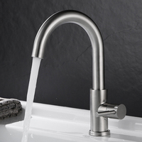 Prix usine Mini robinet d'eau mélangeur 360 bec rotatif robinet de salle de bain tuyau coudé Flexible vanne en céramique salle de bain Bar bassin robinet