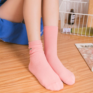 2025 automne coréen coton Animal mignon banane cerise pêche <span class=keywords><strong>avocat</strong></span> broderie dessin animé chaussettes drôle fille femmes équipage fruits chaussettes - Product Image 4