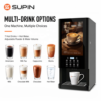 Distributeur automatique de café SUPIN 308F-L, personnalisé en usine, pour usage domestique et commercial, avec fonction de mélange de café instantané, machine à café vending, SDK LED
