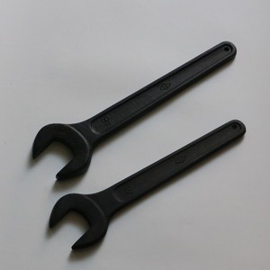Heavy Duty Single End Open End Wrench 1 1/4 In Metric Hex Industrial Grade Tool Steel Blackened Surface - Product Image 1