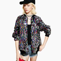 Vestes à paillettes pour femmes d'automne, veste bomber verte à manches longues avec fermeture éclair, vêtements d'extérieur chics pour femmes