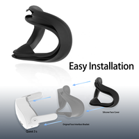 Cache-visage en silicone 3S – Confortable et protecteur, moule privé, accessoire VR pour 2/1