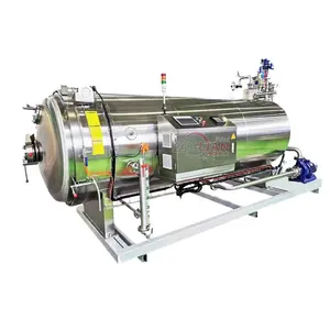Nouvel autoclave stérilisateur à pulvérisation d'eau en acier inoxydable 304 ZLPH, contrôlé par PLC, haute précision, pour nids d'oiseaux/consignes marines - Product Image 1