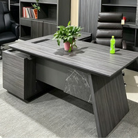 Meubles de bureau de direction, table d'ordinateur en forme de L, ensemble de bureau de PDG commercial, bureau modulaire professionnel en MDF, bureau sain