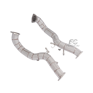 Collecteur <span class=keywords><strong>d</strong></span>'échappement sport en acier inoxydable à haut <span class=keywords><strong>d</strong></span>ébit et <span class=keywords><strong>tuyau</strong></span> de drainage droit isolé pour Porsche 718 GT4 RS 4.0L, amélioration de la puissance et des performances de course - Product Image 4