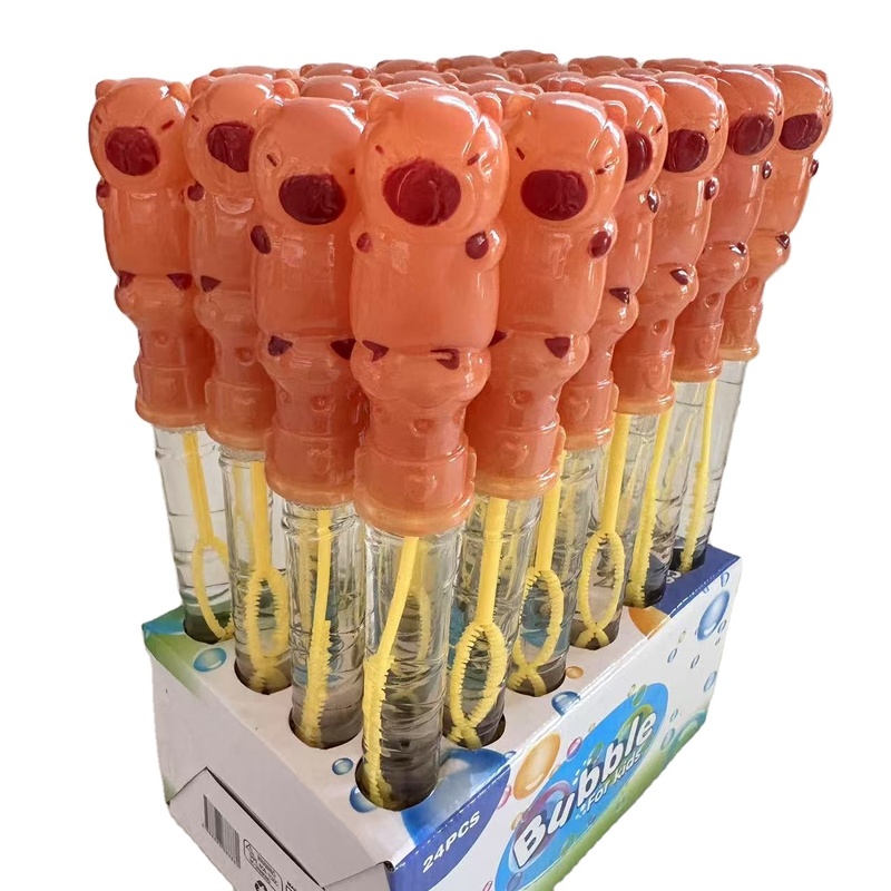 Handheld Plastic Cartoon Bubble Stick Toy